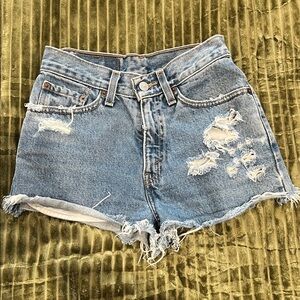 VINTAGE 1990s 512 Levi’s cut into perfect shorts